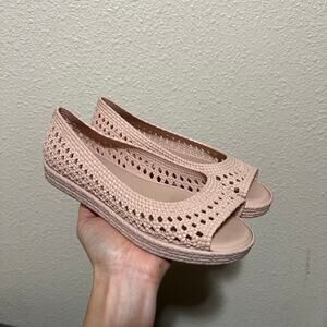 Melissa × Jason Wu Camilla Fruit Scent Woven Open Toe Pink Jelly Flats Womens 5